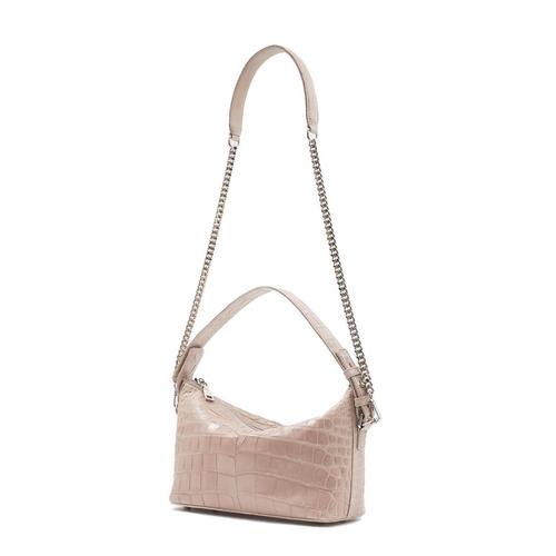 LLLC CR Belly Hobo Bag with Chain-BEIGE