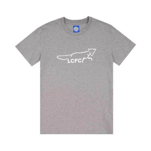 Leicester City Football Club SP24 T-Shirt Running Fox Grey-S
