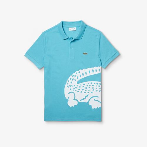 LACOSTE Men's Lacoste Regular fit Oversized Crocodile Print Polo Shirt - 4