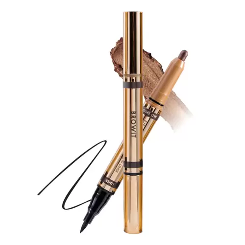Browit Eyemazing Shadow and Liner 0.85 ml.+0.60g. #Drama Brown