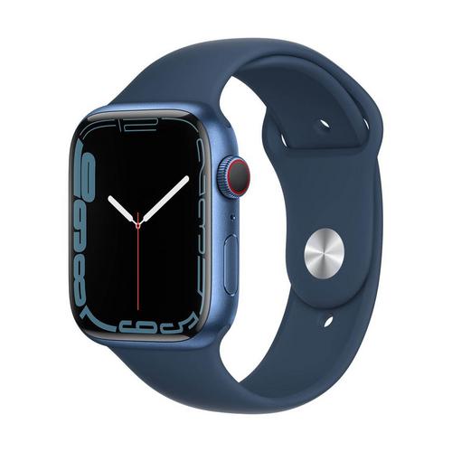 APPLE Watch Series 7 (GPS+Cellular) Blue Aluminum Case with Abyss Blue
Sport Band (45mm.)