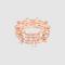 SWAROVSKI Penélope Cruz Moonsun Cluster Ring, White, Rose-gold tone
plated - Size 55