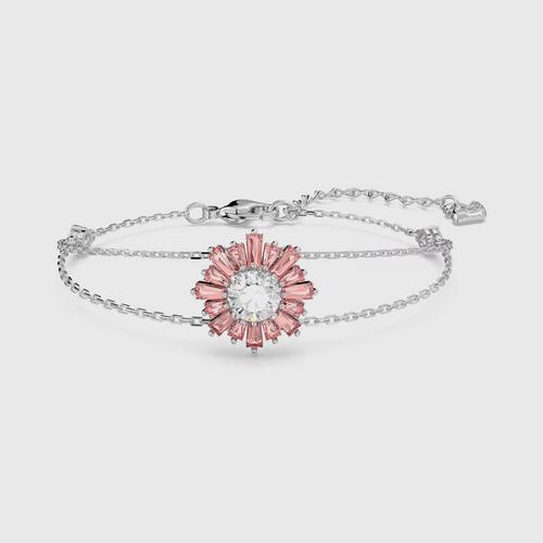 施华洛世 SWAROVSKI ()Sunshine bracelet Pink, Rhodium plated - M