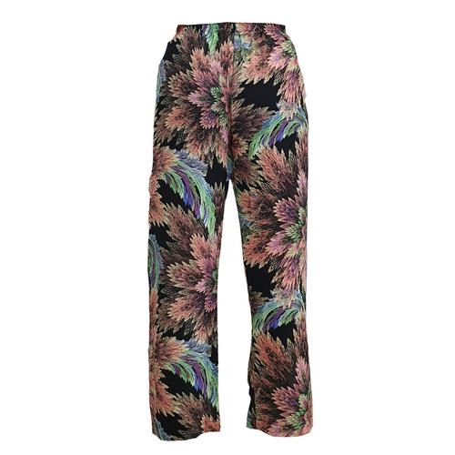 WATER SCENT CASUAL PANTS FLORAL ART (Free Size)