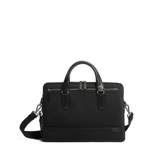 TUMI HARRISON SYCAMORE SLIM BRIEF - BLACK