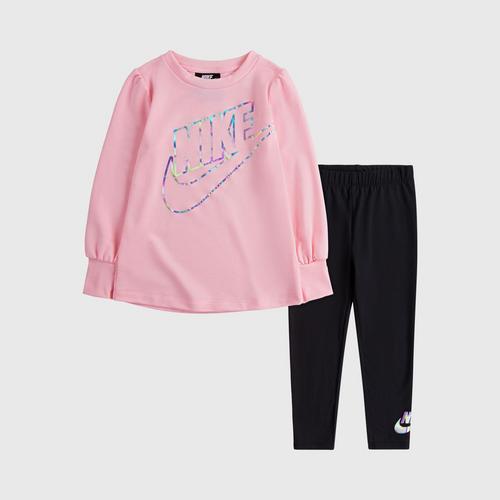 NIKE Sportswear Rise Fleece Leggings Set - Girls 2T