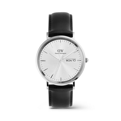 Daniel Wellington Classic 40 日期显示谢菲尔德白色表盘银色