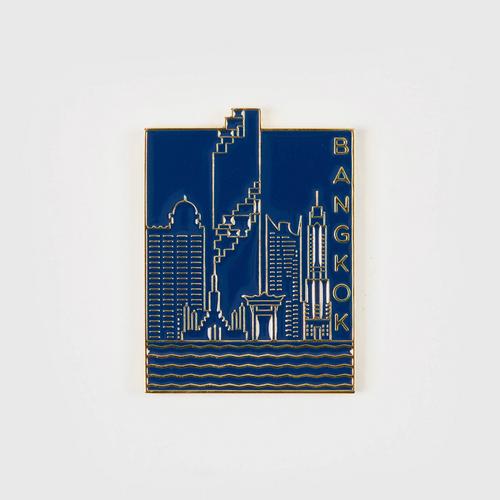 Mahanakhon SkyWalk Magnet Rainbow and Night Navy