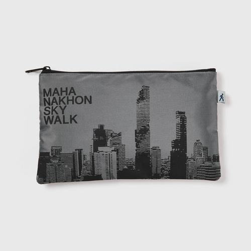 Mahanakhon Skywalk Zip Pouch - Gray