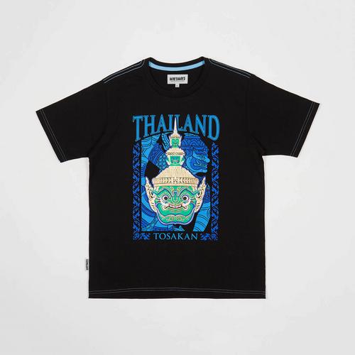 MAHANAKHON T-Shirt Colorful Tosakan Black L
