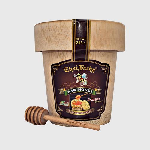THAI RICHY RAW LONGAN FLOWER HONEY 215 G.