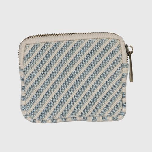 JUTATIP : 100% cotton coin purse with natural dyed Size 10x10x1.50 cm.