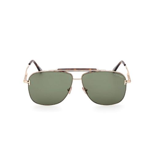 TOMFORD FT1017 SHINY ROSE GOLD FRAME AND GREEN LENS  Size 60