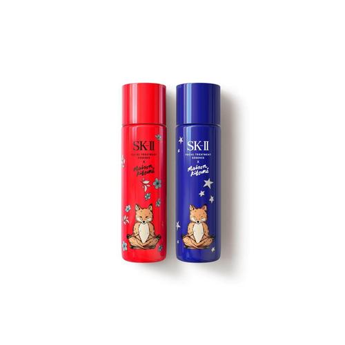 SK-II® 护肤精华露双瓶装x MAISON KITSUNÉ限定版包装