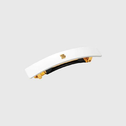 BALMAIN PARIS HAIR COUTURE Cellulose Acetate Barrette pour CheveuxMedium Hair Accessories - White