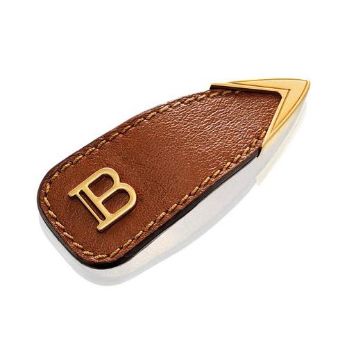 BALMAIN 限量版 棕色按扣发夹
