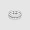 SWAROVSKI Further Ring, White, Rhodium plating - Size 55