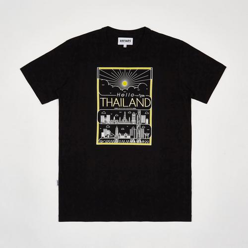MAHANAKHON T-Shirt Hello Thailand Skyline Black - S