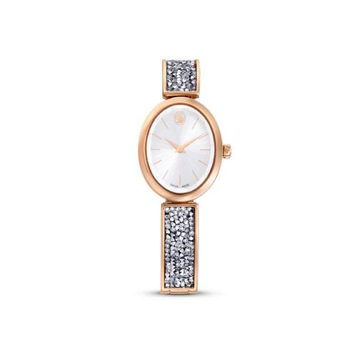 施华洛世 SWAROVSKI (手表 ) Crystal Rock Oval watch, Swiss Made, Metal
bracelet, Rose gold tone, Rose gold-tone finish