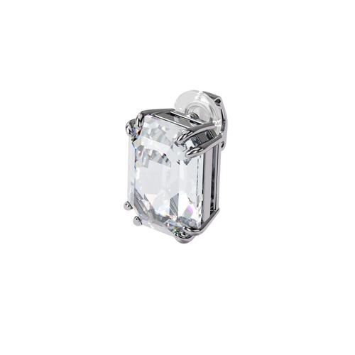 SWAROVSKI Mesmera clip earring Single, Octagon cut crystal, White,
Rhodium plated