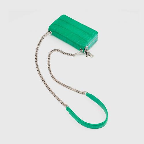 LLLC CR Belly Long Wallet with Chain-GR