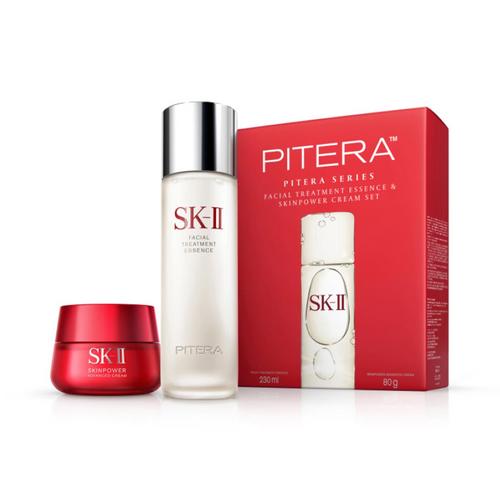 SK-II 护肤精华露与赋能焕采精华霜套装