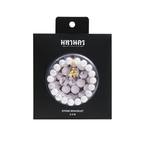 MAHANAKHON HOWLITE BRACELET CHANG - WHITE