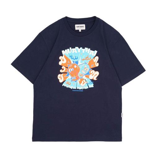 MAHANAKHON S-T-Shirt Oversized THAI ICONIC Navy
