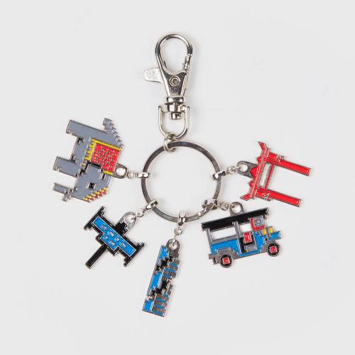 MAHANAKHON SKYWALK KEYCHAIN SKYWALK ICON - SILVER