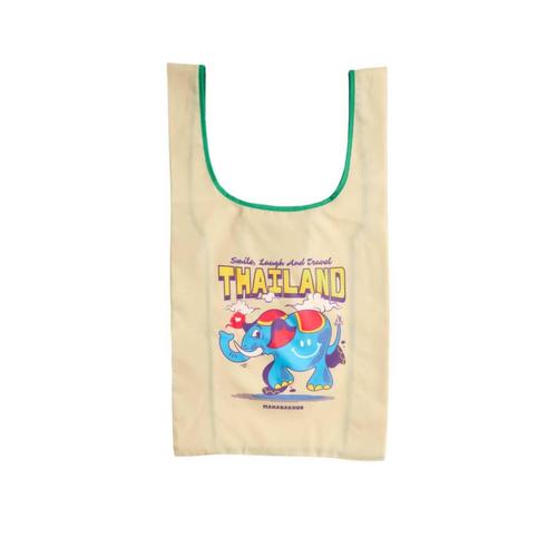 MAHANAKHON Thai Iconic Folding Bag - Beige