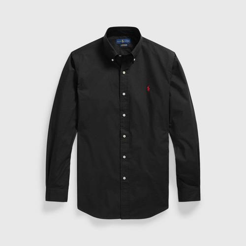 POLO RALPH LAUREN Custom Fit Poplin Shirt - Black - S