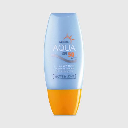 MISTINE Aqua Base Sun Uv Double Protection Matte & Light Facial
Cream SPF50 PA+++ - 40 ml.