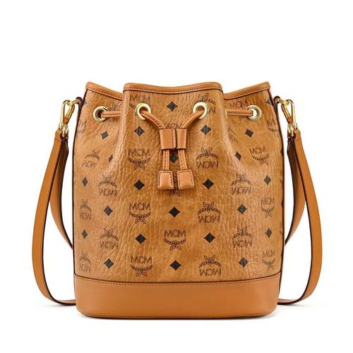 MCM Dessau抽绳包 干邑棕
