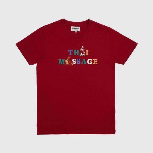 MAHANAKHON T-Shirt Font Thai Massage S - Burgundy