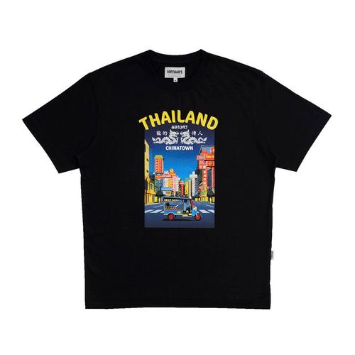 Mahanakhon S-T-Shirt Oversized Dragon Black