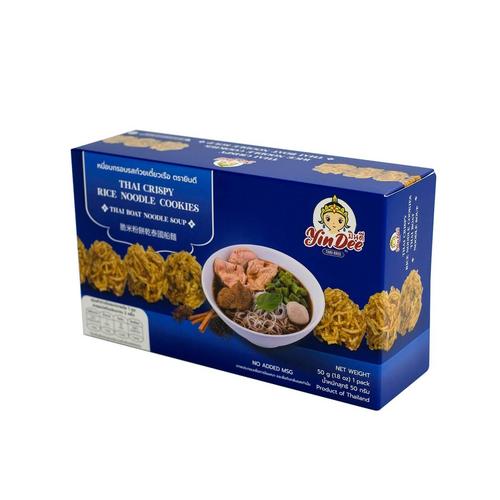 YIN THAI BOAT NOODLE (THAI CRISPY RICE NOODLE COOKIES) 50G.