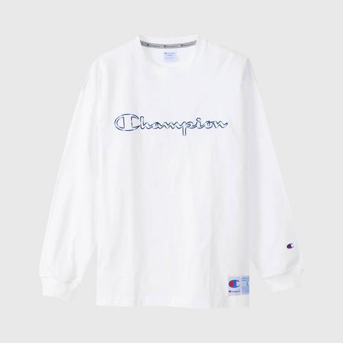 CHAMPION Long Sleeve T-Shirt C3-U408-010 - White S