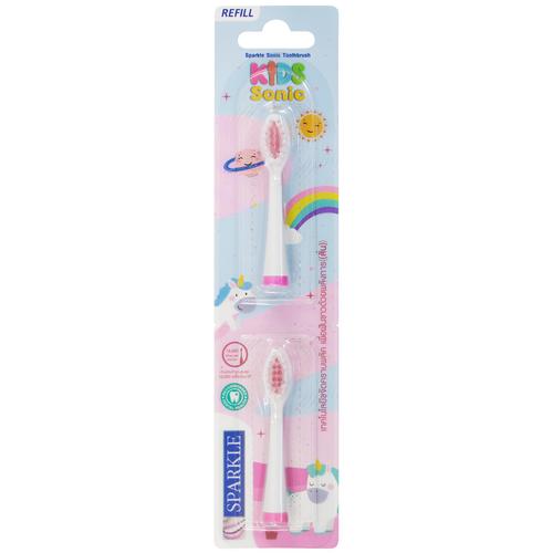 SPARKLE SONIC TOOTHBRUSH REFILL HEAD KIDS SONIC (PINK)
