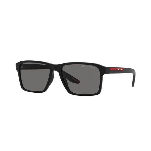 PRADA Linea Rossa 0PS 05YSF Injected Sunglasses - Dark Grey Polar 58
