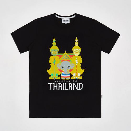 MAHANAKHON Welcome to Thailand T-Shirt Black - S
