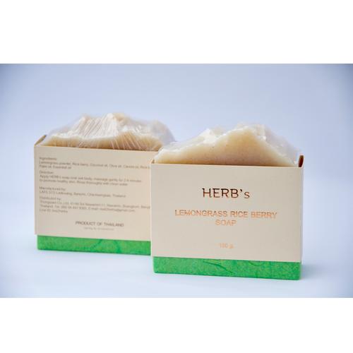 HERB's Lemongrass Rice Berry  Soap 100 g.