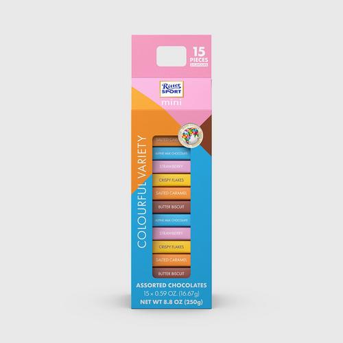 RITTER SPORT 迷你粉色塔装巧克力 250克