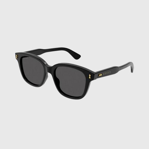 GUCCI DECOR MN SIZE 52 Recycled Acetate BLACK-BLACK-GREY GG1264S