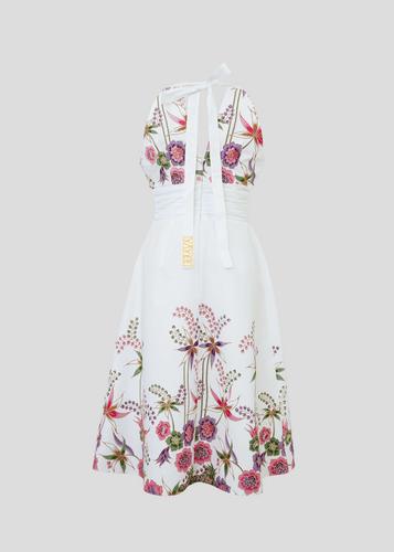 YAYEE - lavender Batik Dress - White M