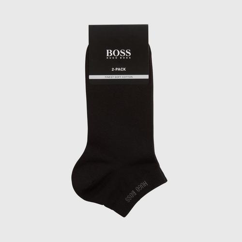 Hugo Boss Two-pack of ankle socks in a cotton blend (Black)