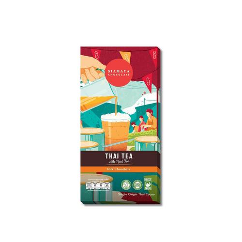 SIAMAYA THAI TEA MILK CHOCOLATE 75 G.