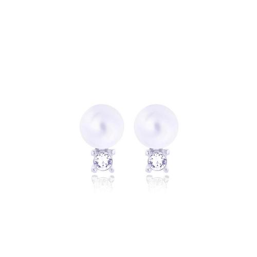 12VICTORY White Pearl Earrings