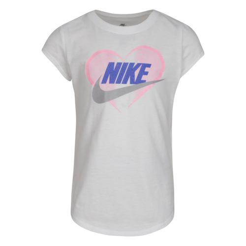 Nike Futura Heart Logo T-Shirt  WHITE size 4..