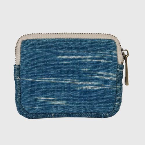 JUTATIP : 100% cotton coin purse with natural dyed Size 10x10x1.50 cm.