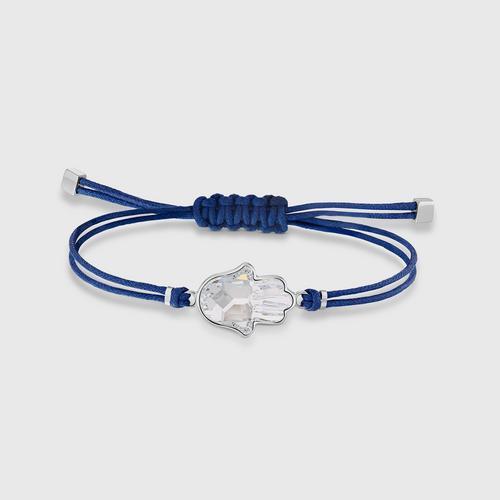 SWAROVSKI Power Collection Hamsa Hand Bracelet, Blue, Stainless steel -
Size M